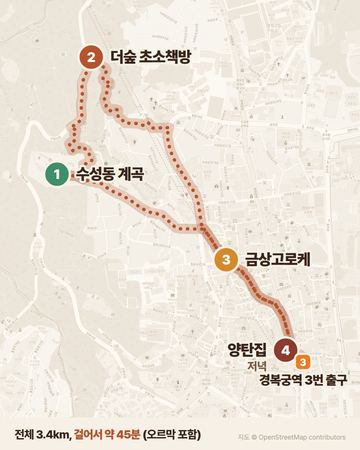 연희동 동선 지도