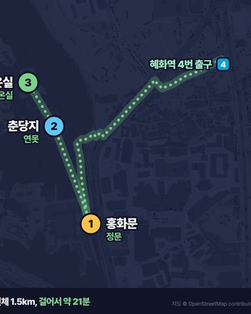 창경궁 동선 지도
